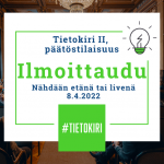 Tietokiri II -hankkeen päätöstilaisuus