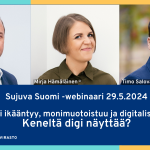 Sujuva Suomi -keskustelu 29.5.2024: Keneltä digi näyttää?