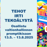 Tehot irti tekoälystä – valtionhallinto promptaa porukalla! Tutustu vinkkeihin ja osallistu Copilot Chat -promptikisaan