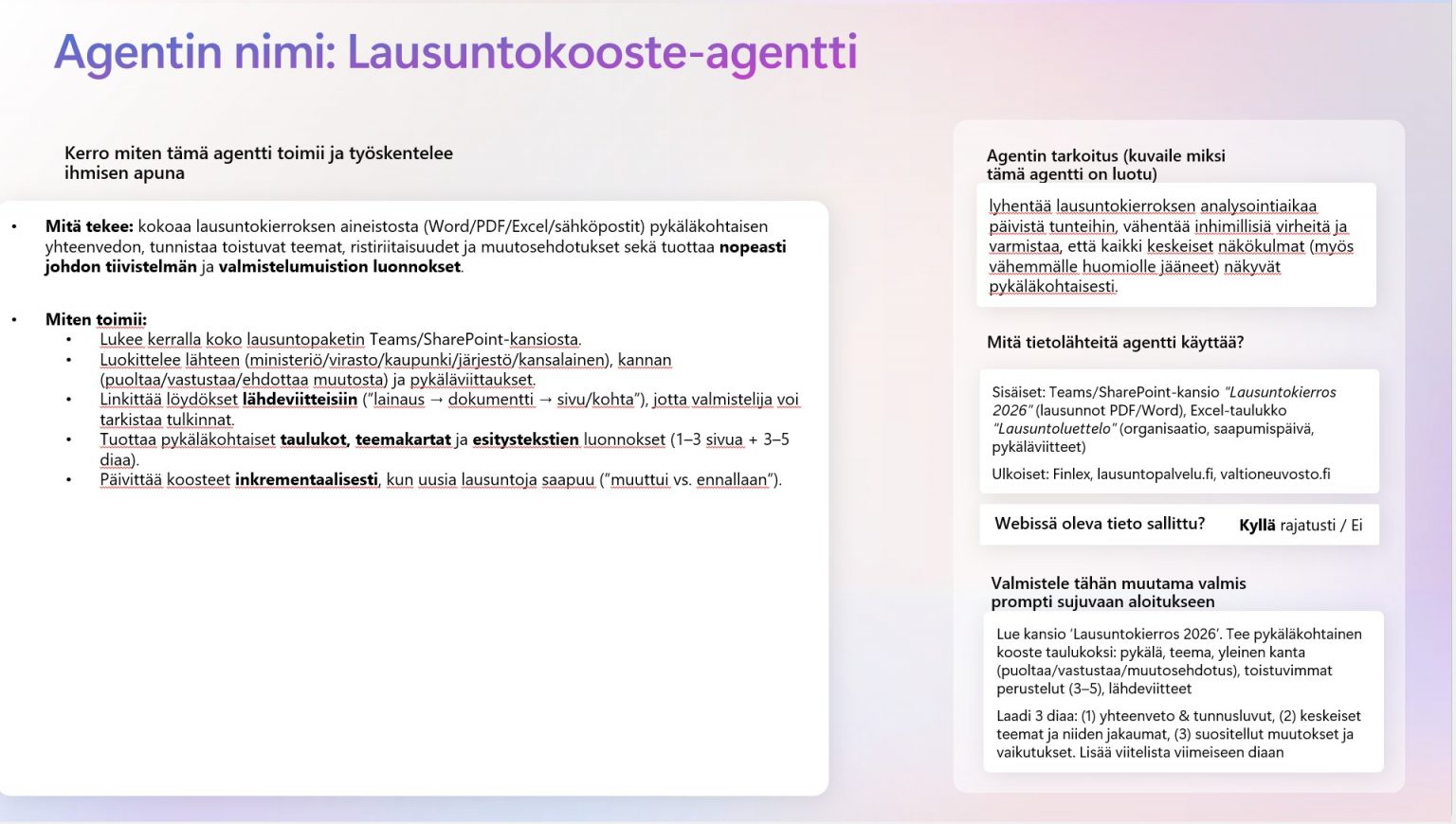 Valtionhallinnon digitaaliset työkaverit: prompti- ja agenttikisa 2026 ...