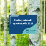 Tervetuloa mukaan Kestävyyskahveille syyskaudella 2026!