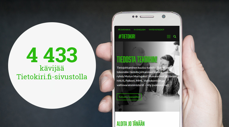 Tietokiri-sivuston kävijämäärä 2018