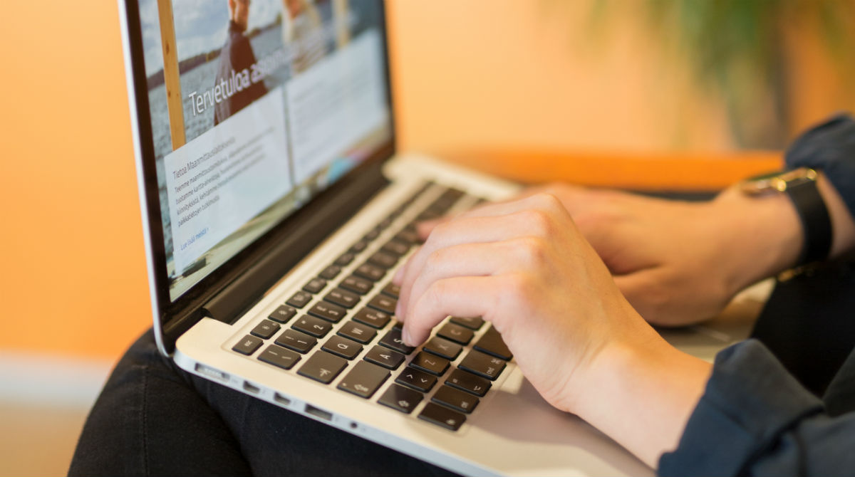 sormet läppärillä maanmittauslaitos.fi ruudulla