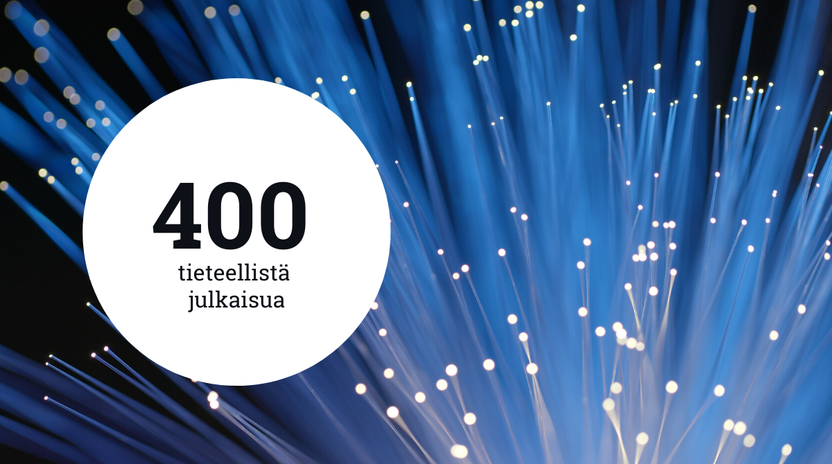 400 tieteellistä julkaisua.