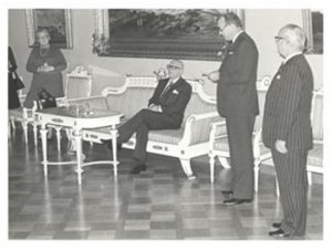 President Kekkonen participated in the centennial celebration of the State Treasury in 1976.